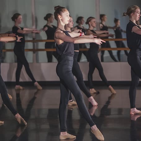 Dancers at the barre